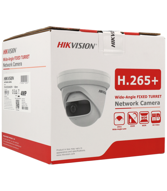 C​améra HIKVISION PRO mini-dôme ip avec 5 megapixels et objectif fixe 