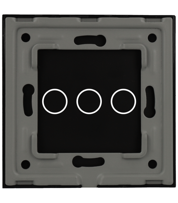 Panel de interruptor simple con 3 botones 