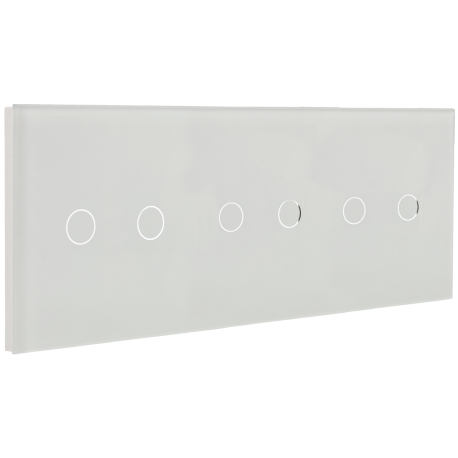 Panel de interruptor triple con 6 botones A-SMARTHOME