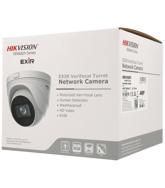 C​améra HIKVISION mini-dôme ip avec 4 megapixels et objectif zoom optique 