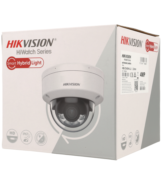 C​améra HIKVISION mini-dôme ip avec 4 megapixels et objectif fixe 