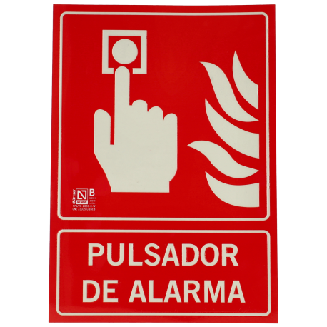 Cartel pulsador de alarma A-FIRE