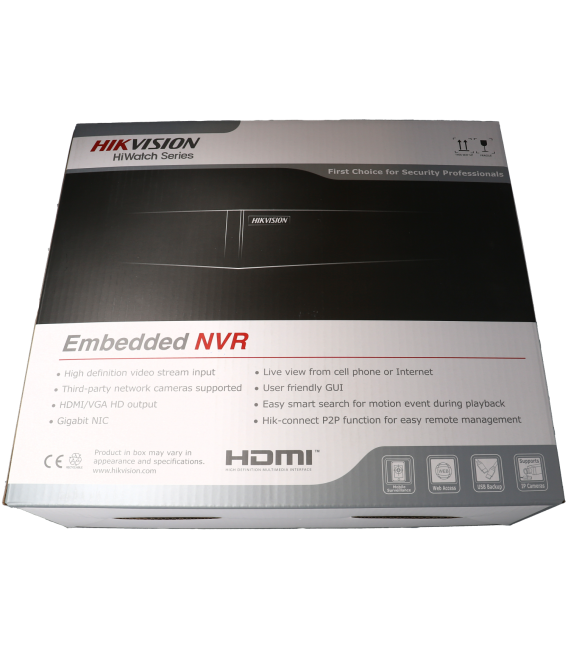 Enregistreur ip HIKVISION pour 8 canaux et 8 mpx de résolution avec 8 ports PoE