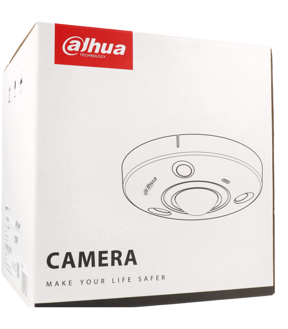 C​améra DAHUA fisheye ip avec 12 megapíxeles et objectif fixe 